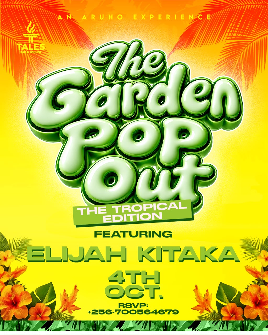 Elijah Kitaka will headline the entertainment, bringing his soulful sound and live performance to the garden setting.